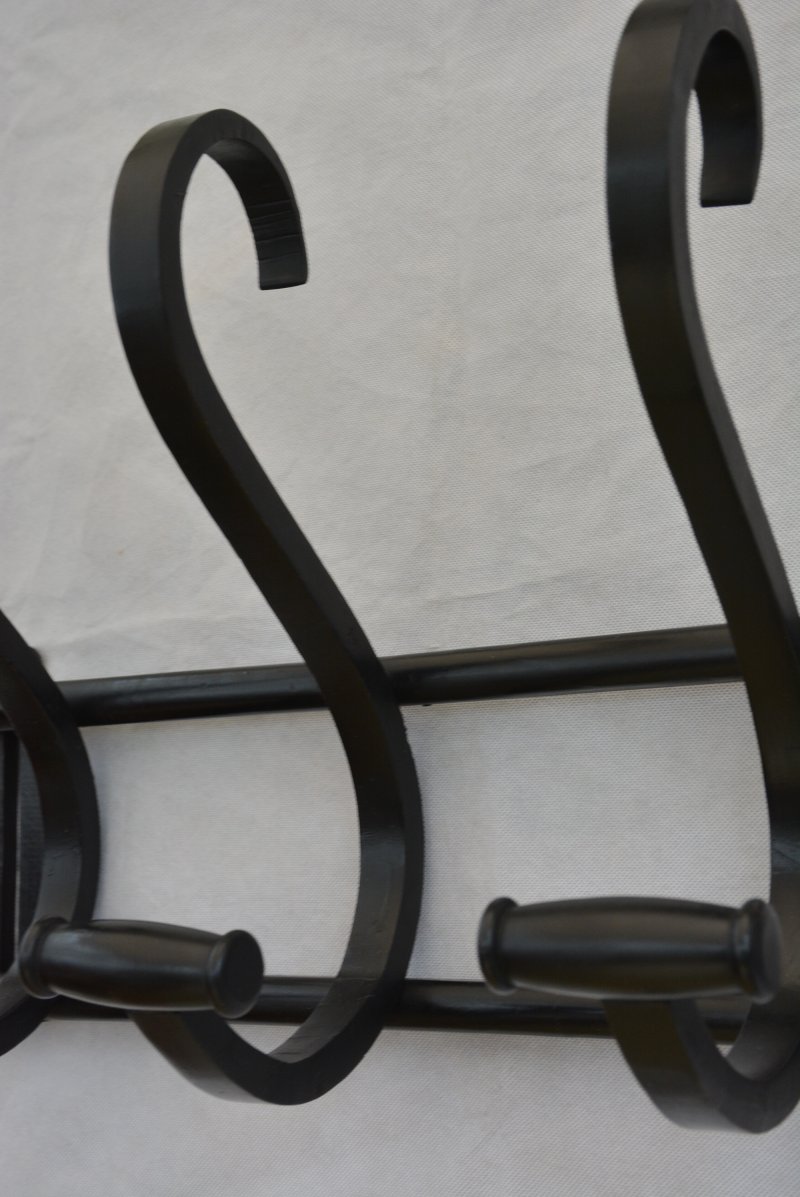 Ebonised Bentwood Coat Rack Coat Hooks - Image 9